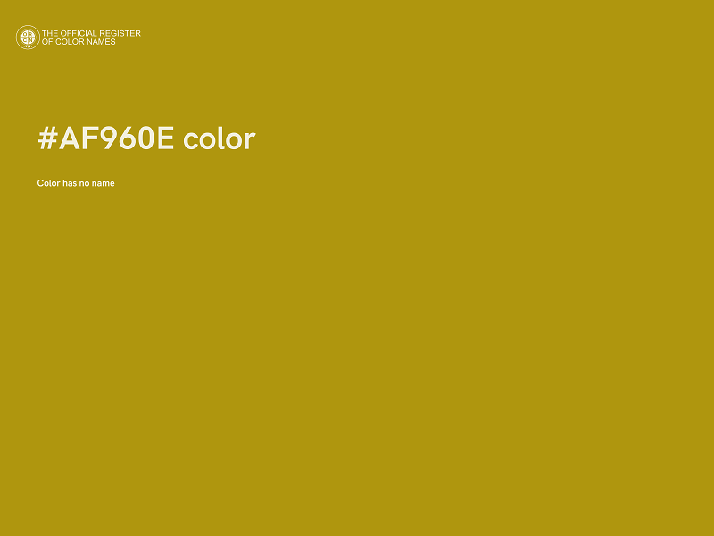 #AF960E color image