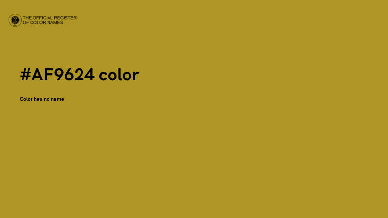 #AF9624 color image