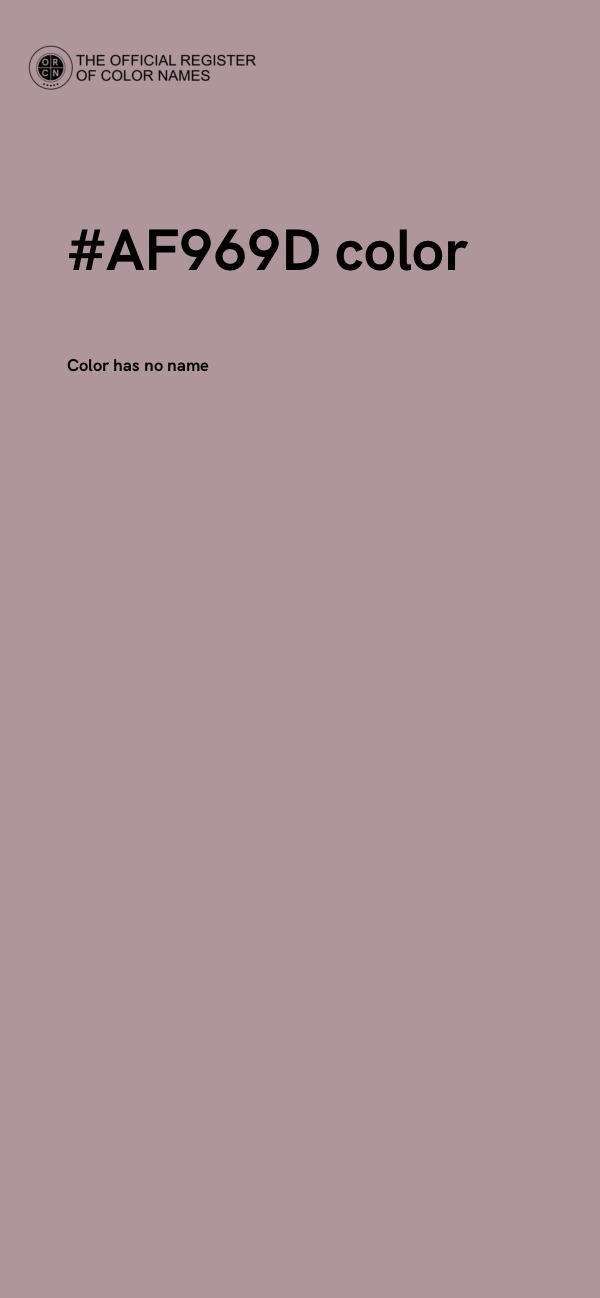 #AF969D color image