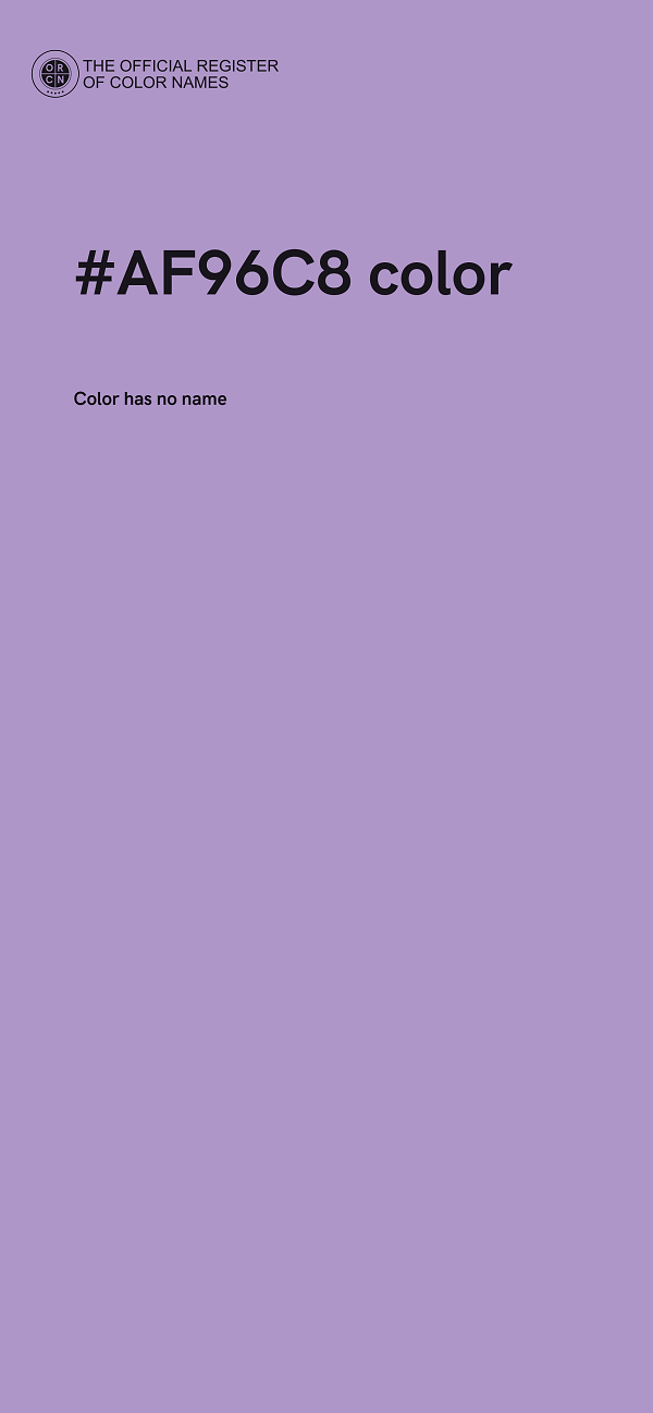 #AF96C8 color image