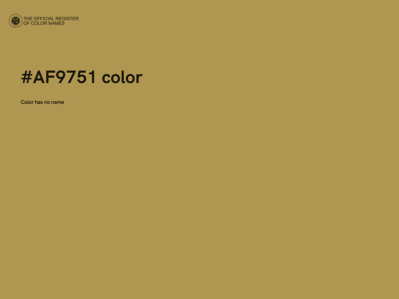 #AF9751 color image