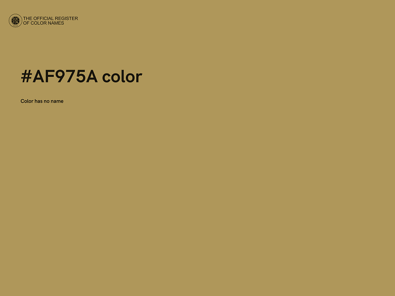 #AF975A color image