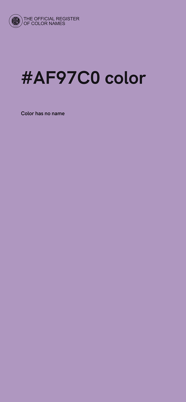 #AF97C0 color image