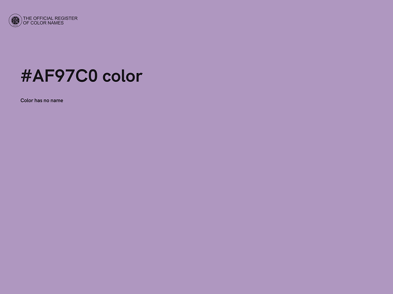 #AF97C0 color image