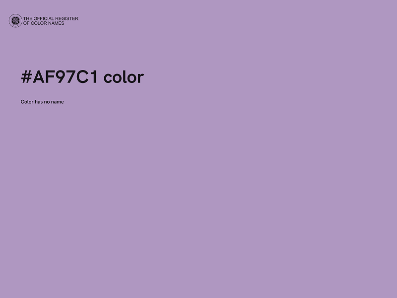 #AF97C1 color image