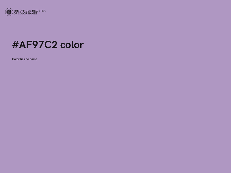 #AF97C2 color image