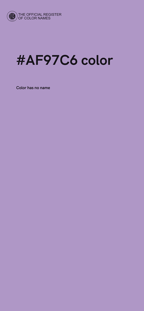 #AF97C6 color image