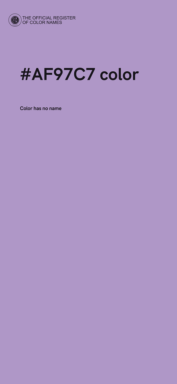 #AF97C7 color image