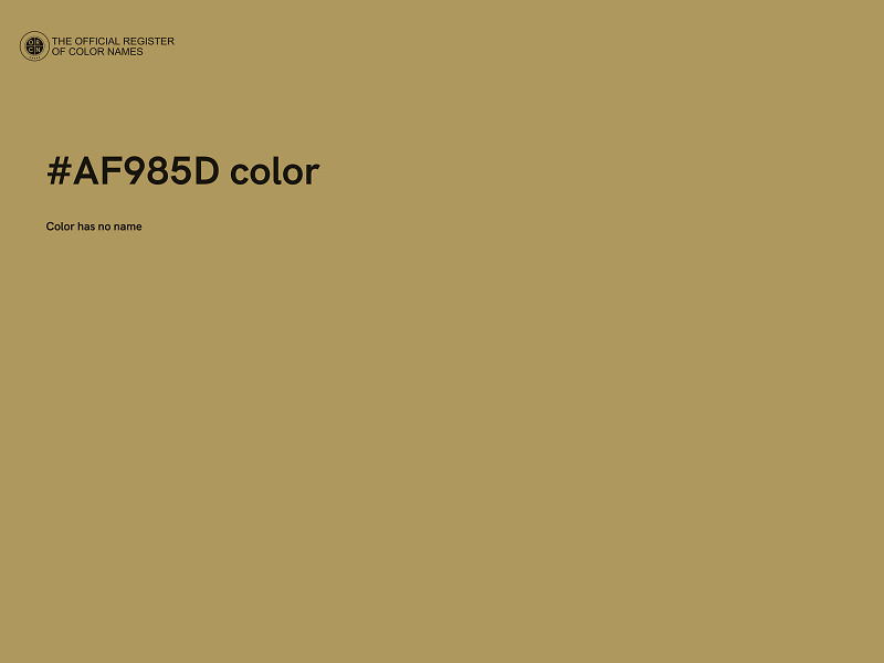 #AF985D color image