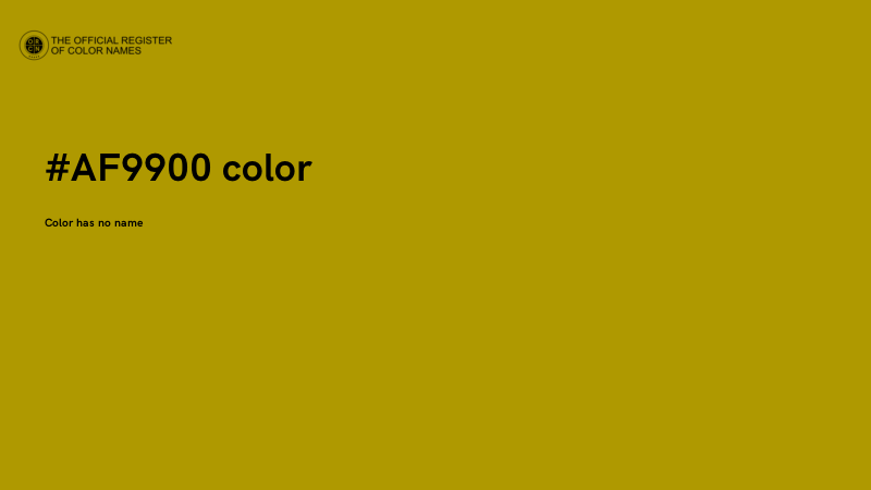 #AF9900 color image