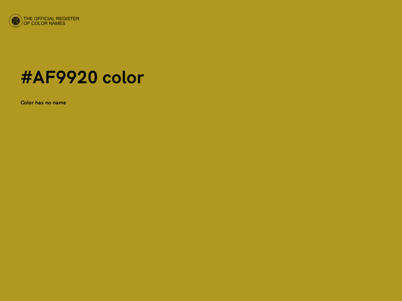 #AF9920 color image