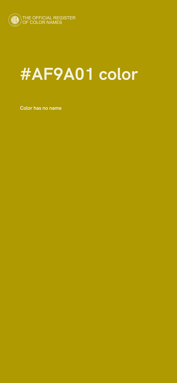 #AF9A01 color image