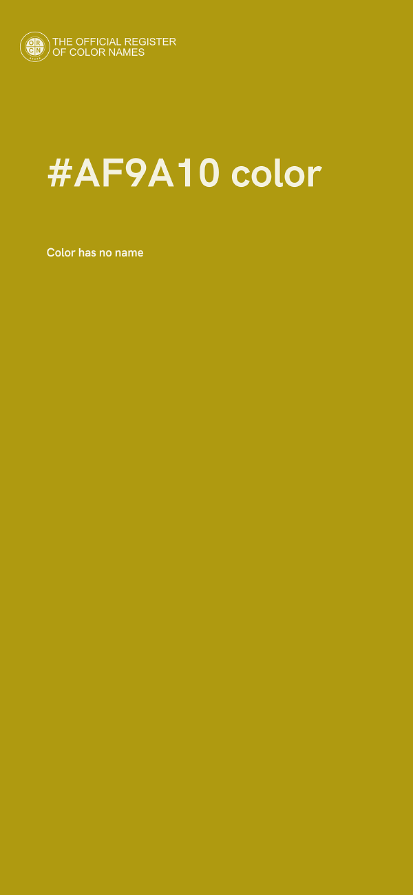 #AF9A10 color image