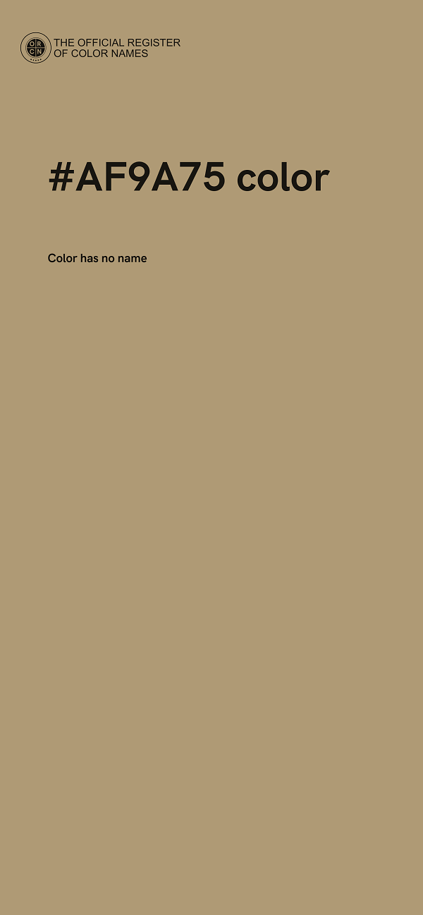 #AF9A75 color image