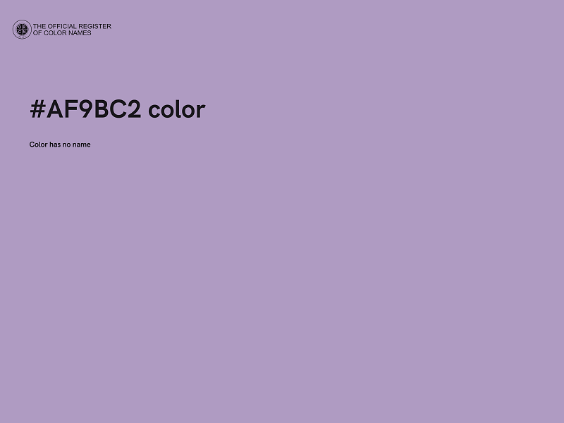 #AF9BC2 color image