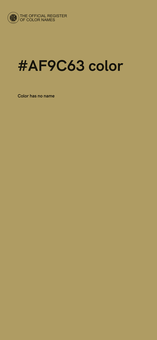 #AF9C63 color image