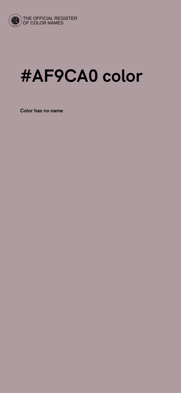 #AF9CA0 color image