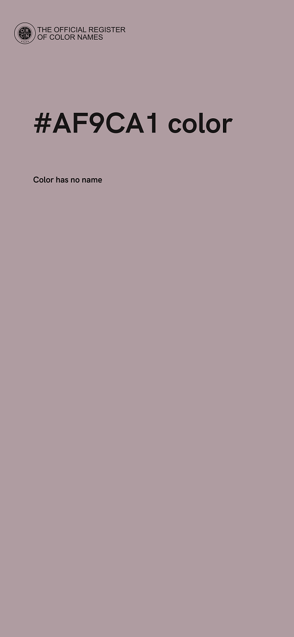 #AF9CA1 color image