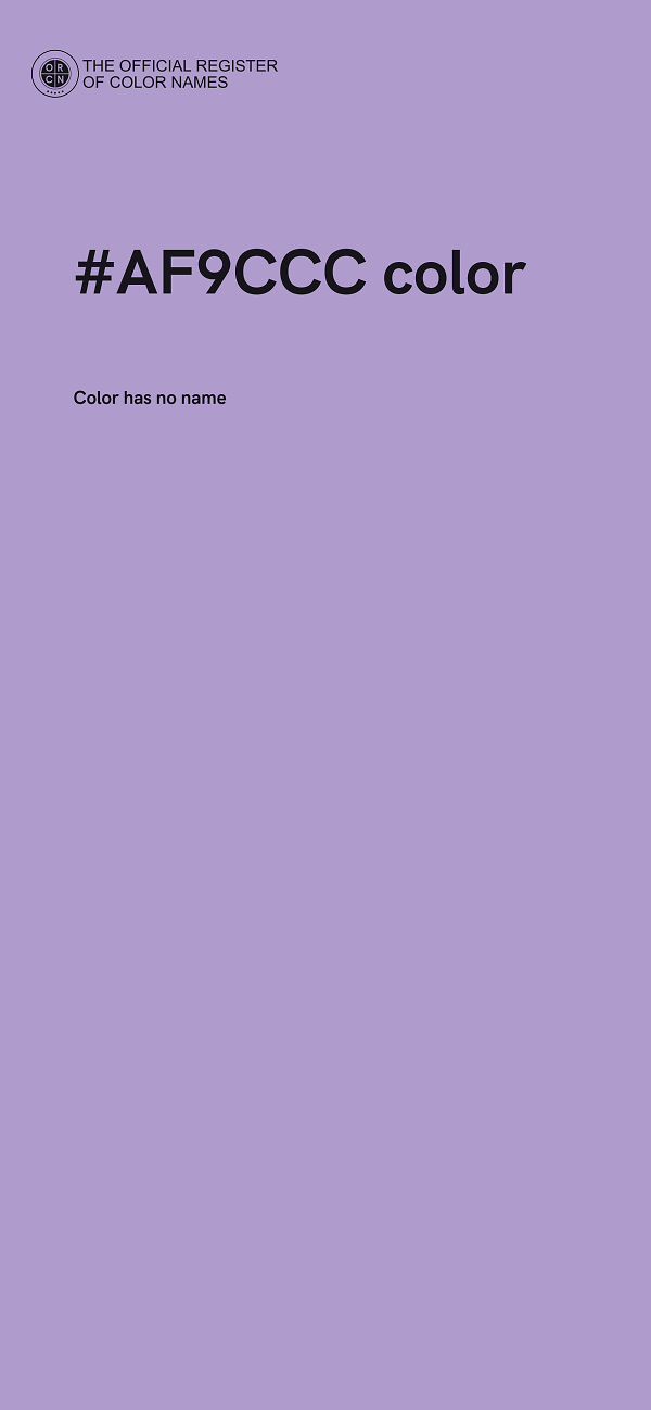 #AF9CCC color image
