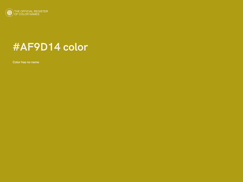 #AF9D14 color image