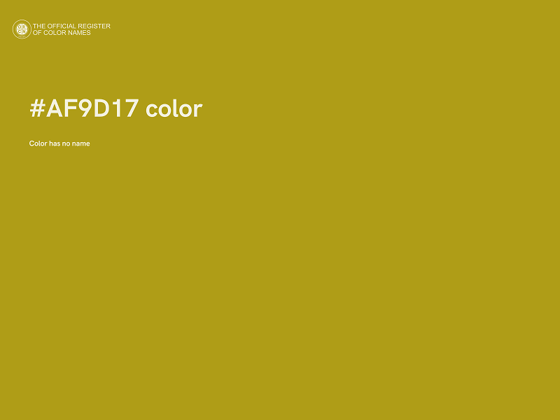 #AF9D17 color image