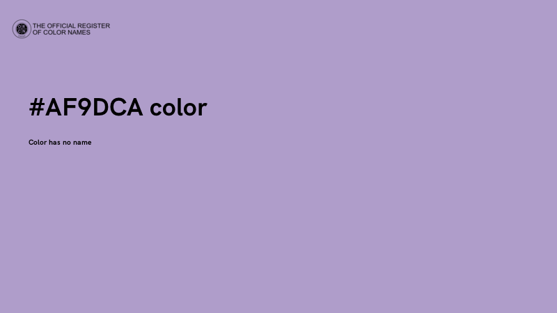#AF9DCA color image