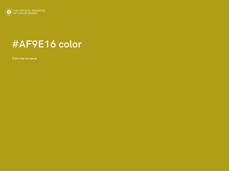 #AF9E16 color image