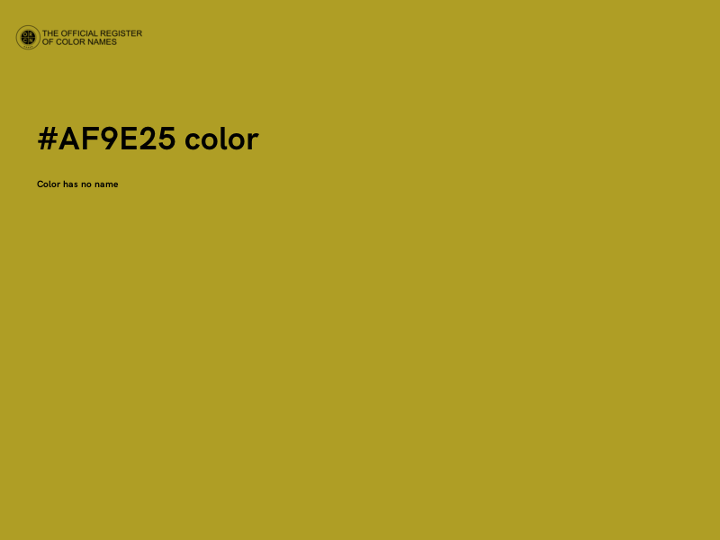 #AF9E25 color image
