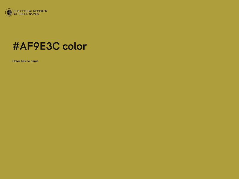 #AF9E3C color image