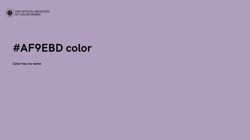 #AF9EBD color image