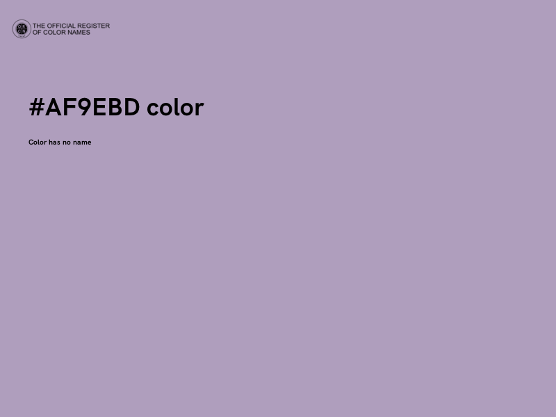 #AF9EBD color image