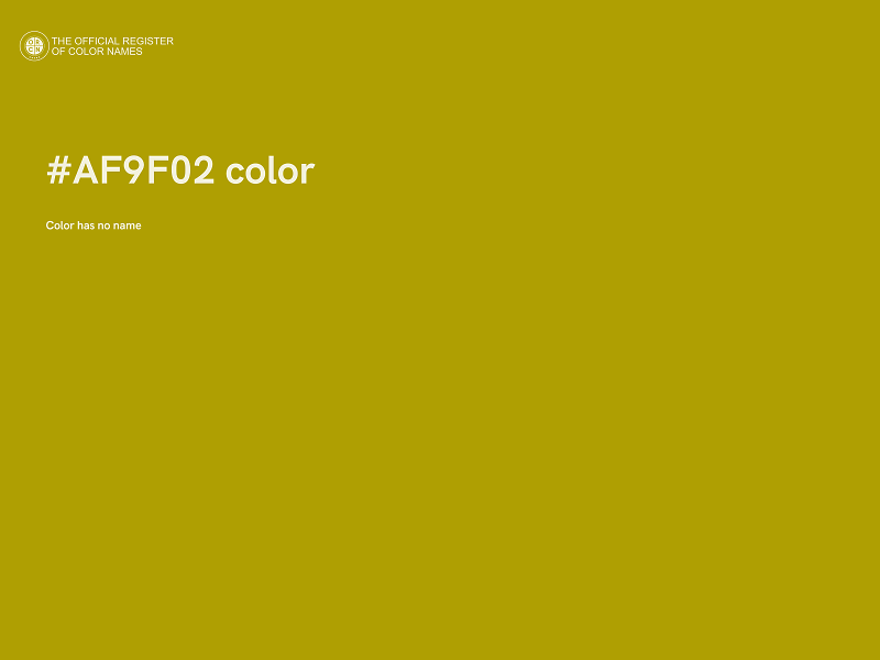 #AF9F02 color image