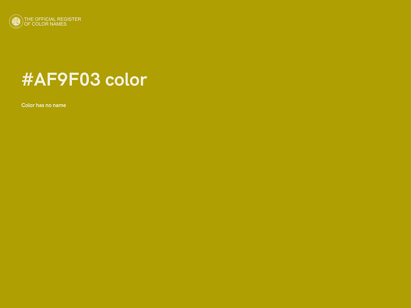 #AF9F03 color image