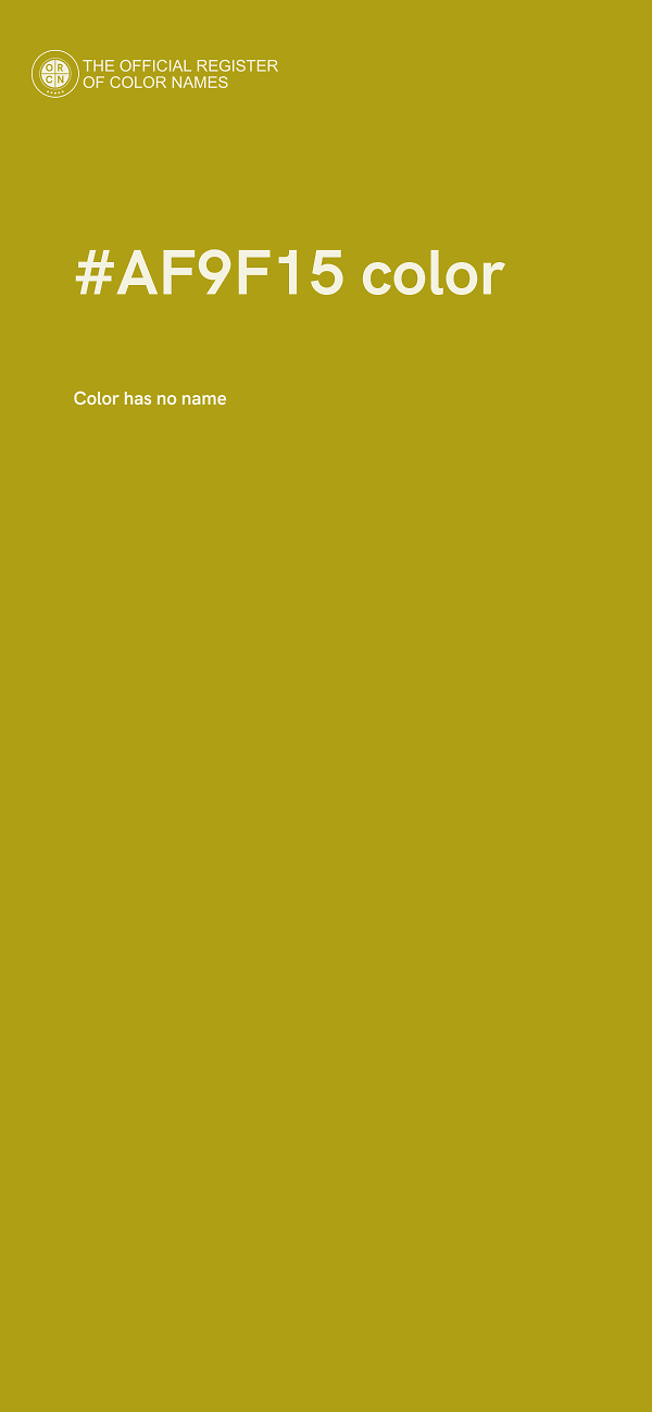 #AF9F15 color image