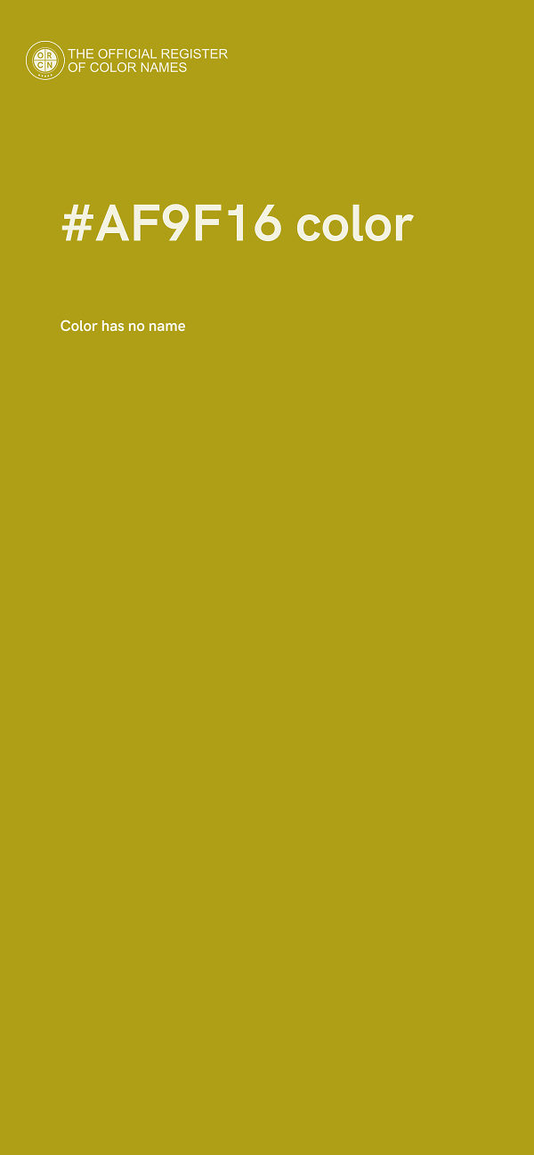 #AF9F16 color image