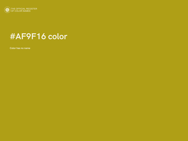 #AF9F16 color image