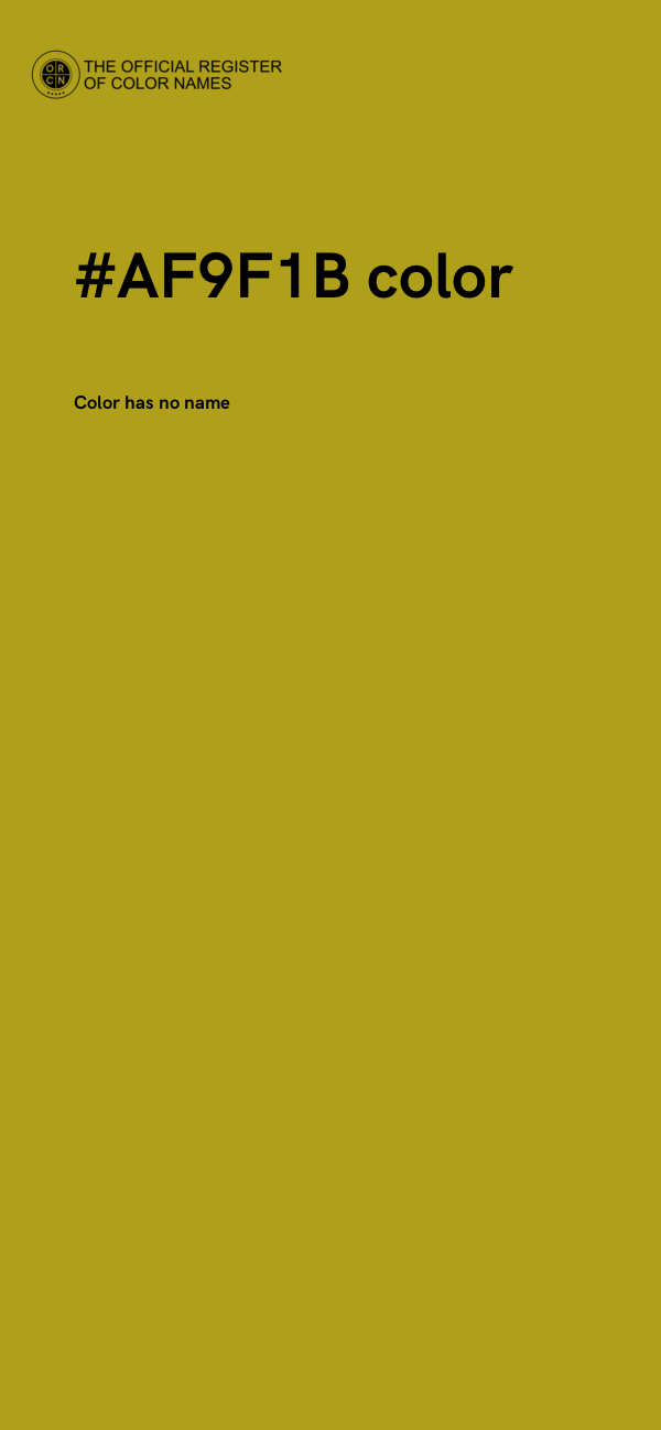 #AF9F1B color image