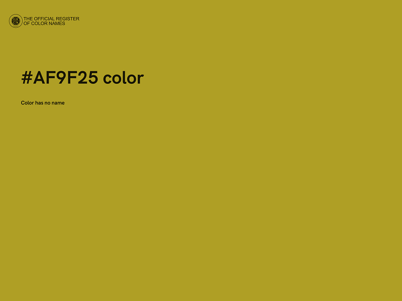 #AF9F25 color image