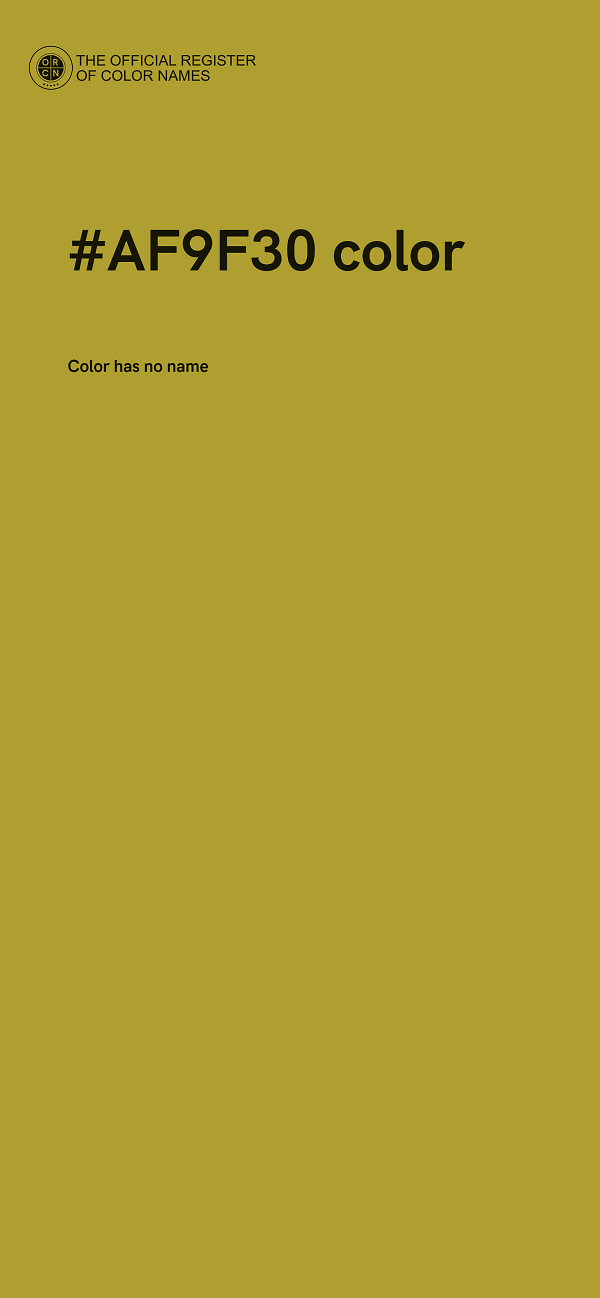 #AF9F30 color image