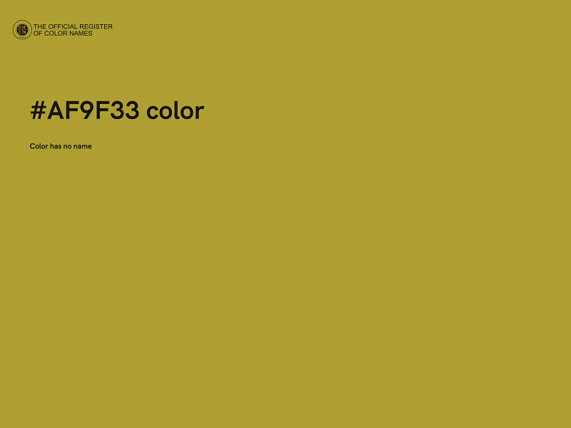 #AF9F33 color image