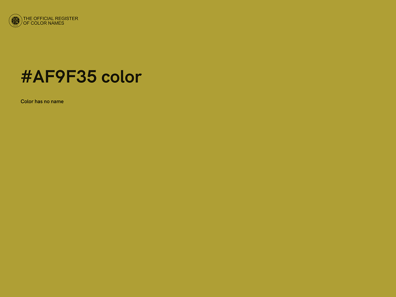 #AF9F35 color image