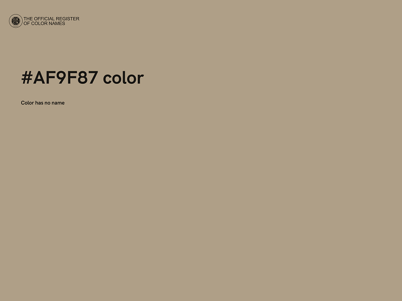 #AF9F87 color image