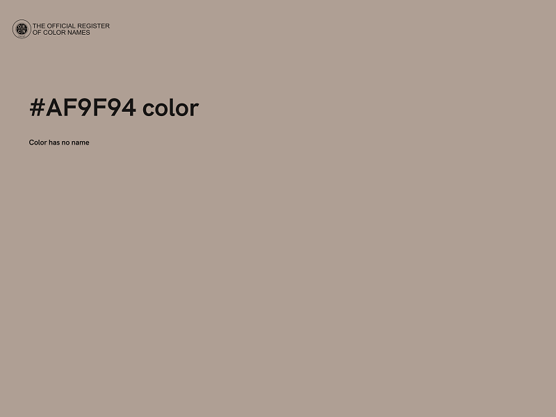 #AF9F94 color image