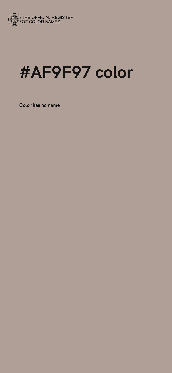 #AF9F97 color image