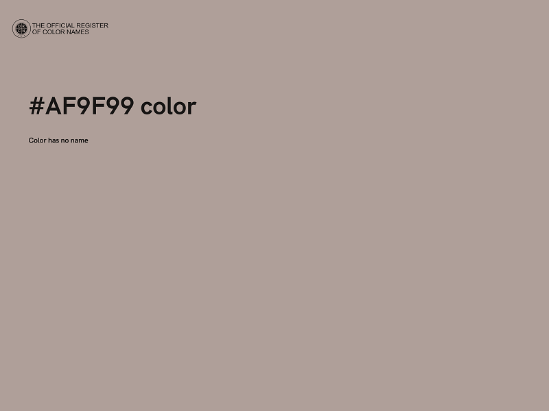 #AF9F99 color image
