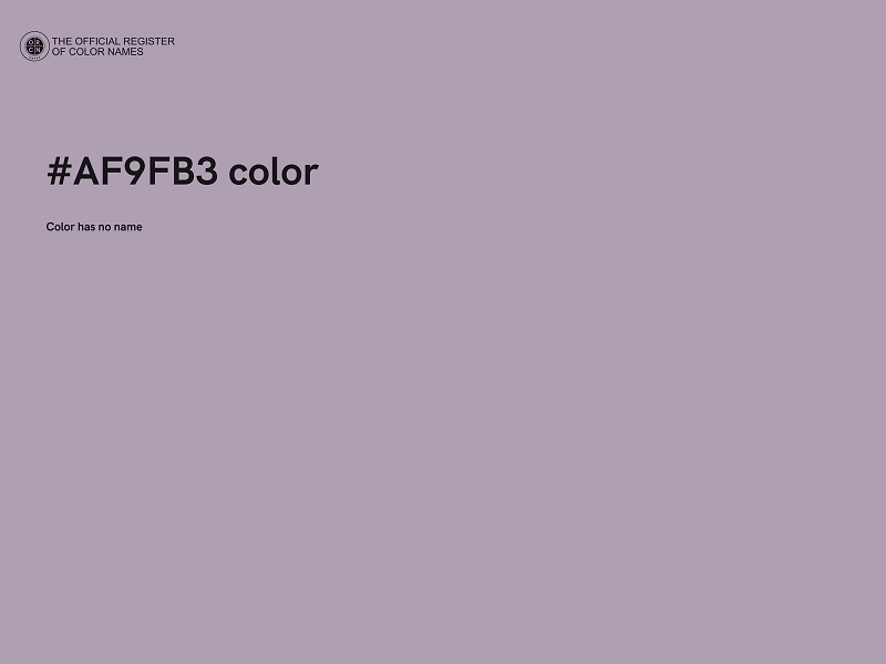 #AF9FB3 color image