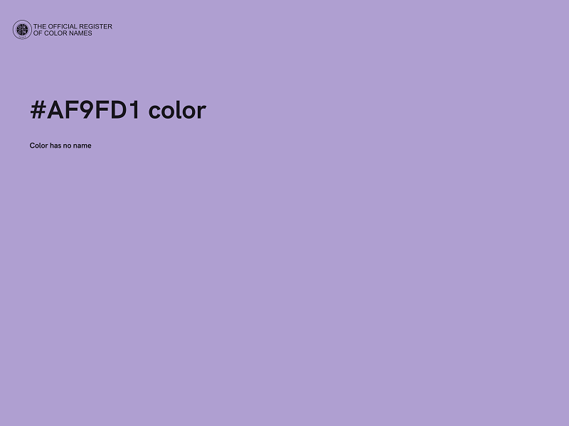 #AF9FD1 color image