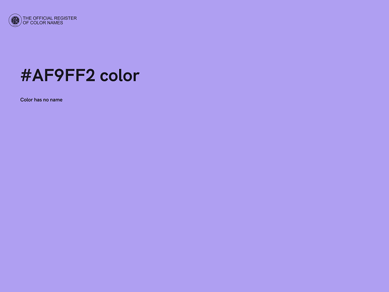 #AF9FF2 color image