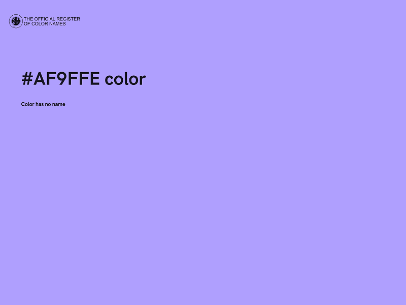 #AF9FFE color image