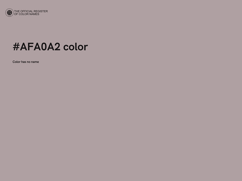 #AFA0A2 color image